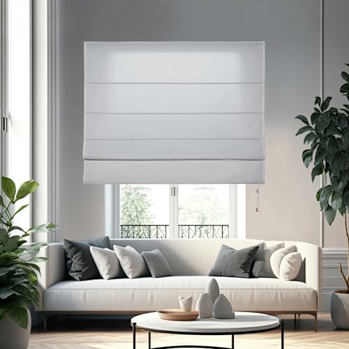 STOR PLANET | Estores Plegables Translúcidos, Estor de Tela Gris, Estores de Pared para Ventanas de Dormitorio, Salón, Cocina… | Plegable Gris, 75x175cm