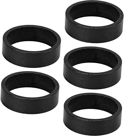 5 Stück Fahrrad Vorbau Spacer, Fahrrad Headset Abstandshalter, 10 Mm Aluminium Fahrrad Lenker Spacer, Mountainbike Vorderradgabel Unterlegscheibe Vorbau Distanzringe Steuersatz Spacer für Rennrad MTB