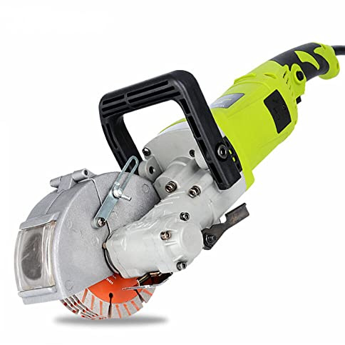 4000 W elektrische Mauernutfräse, Mauernutfräse, Betonnutfräse, Nutenfräsmaschine, 5 Sägeblätter, für Ziegel, Beton, Marmor.