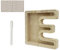 Meloditrunk E Tirelire en Bois pour Enfant, Tirelire Cochon Personnalisée de Lettres A à Z Tirelire Billet Transparente, Décoration d'intérieur, Cadeau de Noël ou d'anniversaire pour Filles et Garçons