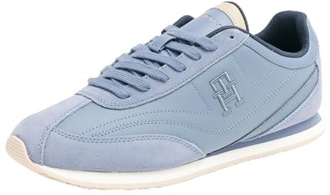 Tommy Hilfiger Runner Sneaker Mujer Heritage Low Top, Azul (Faded Ink), 39 EU