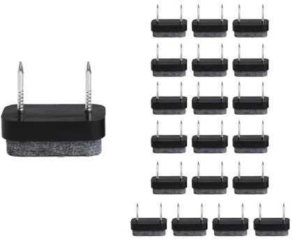 QKEPCY Patin Chaise a Clouer, Patins à vis en Feutre, 20 Pcs Clous Patins de Meuble, Patins Glisseurs Rond Tampon Chaise, Patins Meubles en Feutre Tampons pour Meubles (Carré)
