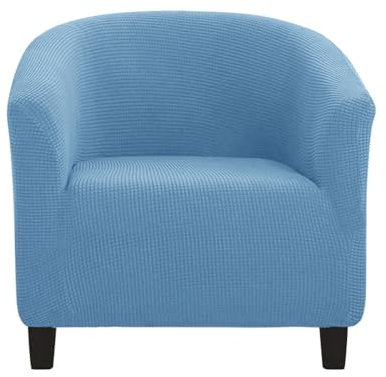 Morbuy Sesselbezug Stretch, Sessel Überzug Universal Sesselhussen Waschbar Sesselüberzug Hussen Cocktailsessel Clubsessel Überzug Weich & Elastisch (Entenei-Blau)