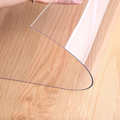 Protector De Alfombra De Plástico Transparente, Tapete para Silla De Oficina De Plástico Transparente/Cubierta De Mesa Resistente, Protector De Pisos Duros Impermeable Y A Prueba De Aceite para Ofic