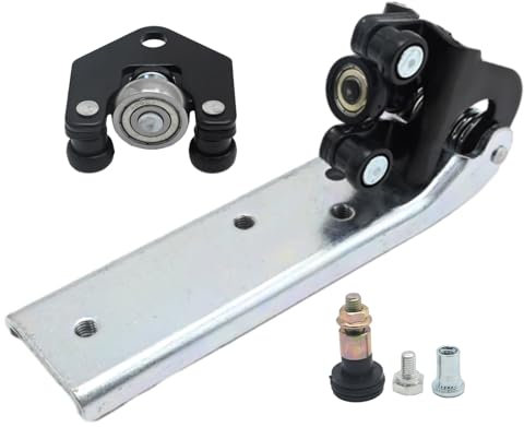Hoypeyfiy 3 Pcs Sliding Door Roller Guide Hinge Top Left Middle Bottom 8200080754 7700351354 7700352496 Door Roller Guide Arm Hinge Set Replacement for Renault Master MK II Movano A Interstar