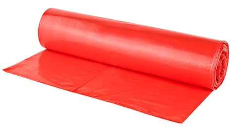 6x LDPE Abfallsack 120 Liter - rot | Müllbeutel, Abfallbeutel, Müllsäcke, Mülltüten | 6 Rollen a 25 Stück/Rolle