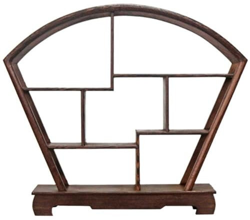 Tsffae Retro-wandregal, Chinesischer Ausstellungsständer, Holz, Bücherregal, Vase, Antiker Regalständer, Rundes Schwebendes Regal, Puppen-kleidungsständer, Regale, Kunsthandwerk-ausstellungsstand