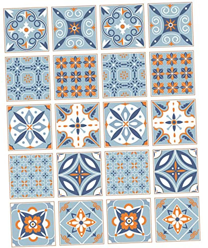 VICASKY 20St Wandaufkleber Boho-Wandtattoo Aufkleber für Badezimmerfliesen vorratsregal küche küchenwage Schrank Autoaufkleber Wohnkultur badezimmer aufkleber Wandfliesen aufkleben PVC