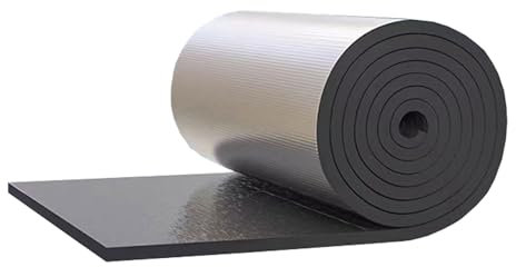 Aluminium Wärmedämmung, Isoliermembran, selbstklebende Heizkörperfolie, Reflektor, feuerfeste Dämmplatten für Fenster, Boden, Transporter, Wohnmobil, Wand, Dach, 5 mm D