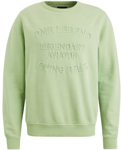 PME Legend Crewneck gd Terry Quiet Green - XXL