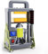 Outbit Pressa a caldo Rosin Pressa, Pressa a caldo idraulica manuale, doppia piastra di riscaldamento, 5 tonnellate pressa a caldo
