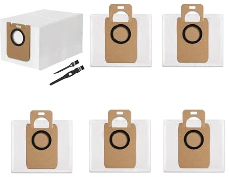 Sacchetti per la Raccolta Polvere per Dreame D10 Plus/ D10s Plus, 6 Pezzi da 3,2 Litri Sacchetti per Robot Aspirapolvere Lavapavimenti Compatibile con Dreame L10 Plus, Filtro Alta Efficienza