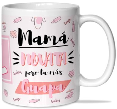 Taza Mamá Primeriza – Regalo Original para Futuras Mamás y Día de la Madre – Detalle Emotivo para Embarazadas – Mama Novato - taza futura mama