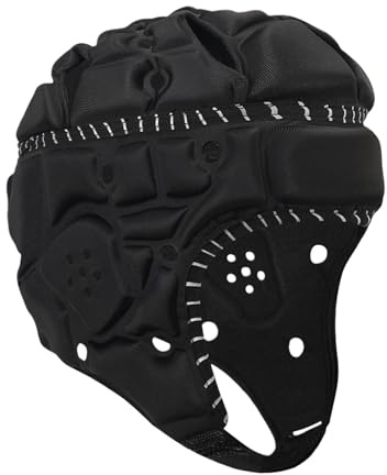 Football Helmet Soft Adjustable – Ergonomic Padded Reflective Soccer Youth, Adults Baseball Ice Hockey, Skiing Cycling Martial Art Competition | Multipurpose Outdoor Indoor Utility