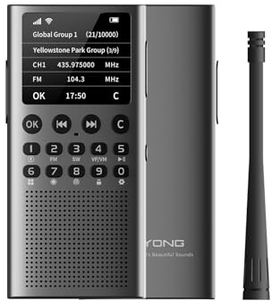 Choyong WT2 Multi-Band Smart Internet Radio WIFI/4G, AM/FM, and Portable Shortwave Radio Receiver Long Range Handheld Radio, Bluetooth Global Version