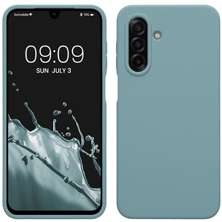 kwmobile Handyhülle für Samsung Galaxy A17 4G / 5G Hülle - Case Silikon - Kabelloses Laden - Schutzhülle Cover in Antique Stone