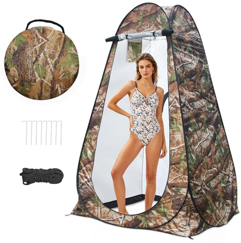 Duschzelt Camping anngrowy Pop Up Toilettenzelt mit UV40+ Schutz Umkleidezelt, Multifunktionszelt Mobiles WC Zelt, Faltbare Duschkabine Umkleidezelt Privatsphäre für Beach, Strand & Outdoor
