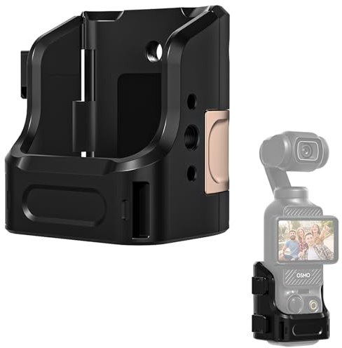 Wejinron Erweiterungsadapter für DJI Osmo Pocket 4, Magnetischer Erweiterungsadapter Zubehör für DJI Osmo Pocket 4, mit 1/4-Schraube Blitzschuh Multifunktional Mehrere Schnittstellen (Stil 1)