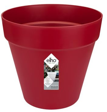Elho Loft Urban Rond 25 - Pot De Fleurs - Fruits Rouges - Extérieur - Ø 24.5 x H 22.2 cm