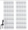 Yujiao Mao 2er Pack Voile Transparenten Gardine Querstreifen Muster Vorhang Schal mit Kräuselband Grau BxH 140x245cm