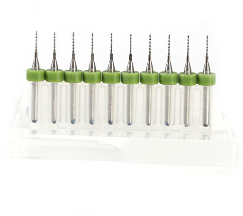 10Pcs Micro Foret Spiral pour Carte de circuit Imprimé PCB de Précision 0.7mm Accessoires de perceuse(0.7mm)