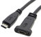 cablecc USB-C USB 3.1 Type C Male to Female Extension Data Cable with Panel Mount Screw Hole