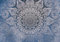 decomonkey Fototapete Mandala Modern 300x210 cm XL Tapete Wandbild Bild Fototapeten Tapeten Wandtapete Orient Zen Ornament blau