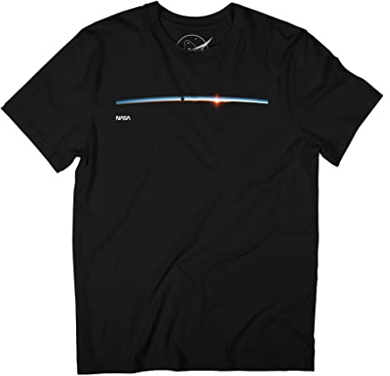 Nasa Satellite Horizon Shot Men's T-Shirt