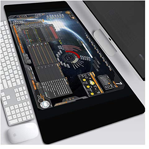 IGIRC Tapis De Souris Iron Man 900X400Mm Cadeau Garçon, Tapis De Souris Gaming De Précision Et De Rapidité avec Base De 3Mm D'Épaisseur, pour Ordinateurs Portables, Pc, J