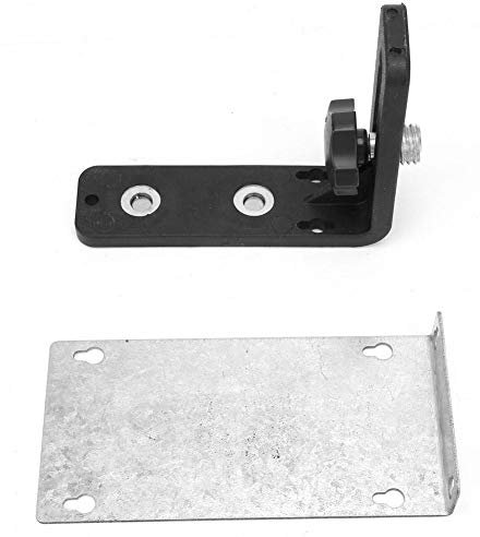 5/8inch Wall-Mounted Universal Thread Magnetic Bracket for Laser Level L Shape Fixed Stand - Black