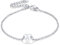 FaithHeart Edelstahl Damen Armbänder mit Buchstabe Anhänger A Mädchen Herz Armband mit Geschenkebox für Valentinstag Geburtsstag