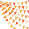 Pink Blume 32Ft Girlande Orange Party Dekoration Kit Wimpelkette Banner Stoff Dreieck Flagge Girlande für Herbst Hochzeit Geburtstag Party Thanksgiving Day Home Outdoor and Indoor Dekorationen