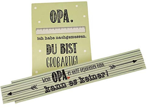 Zollstock für den besten Opa - Wenn Opa es nicht reparieren kann, kann es keiner!