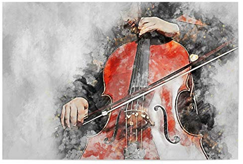 artboxONE Poster 30x20 cm Menschen Cello (matart) hochwertiger Design Kunstdruck - Bild Cello Cello Instrument