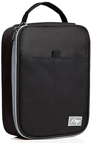 Kasgo Federmäppchen Große, 54 Steckplätze Mäppchen Federmappe Federtasche Etui für Schule Studenten, Arbeit, Office, Kunst Pen Organizer Holder Schulmaterial mit 2 Abnehmbaren Schichten Schwarz