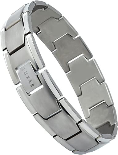 LUXAR Pulsera de titanio para hombre | Pulsera ajustable de titanio sólido diseñada para hombres | Explore el mundo de Luxar