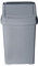 JMS we create smile 8 Litre Swing Lid Bin Waste Recycle Plastic Dustbins Kitchen, Home, Office, Bathroom Rubbish Trash Refused Bins (Silver/Grey, 8L)