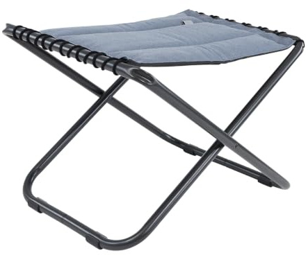 Crespo Falthocker AP306 TexComfort Camping Klapphocker Angel Hocker Polster Alu blau