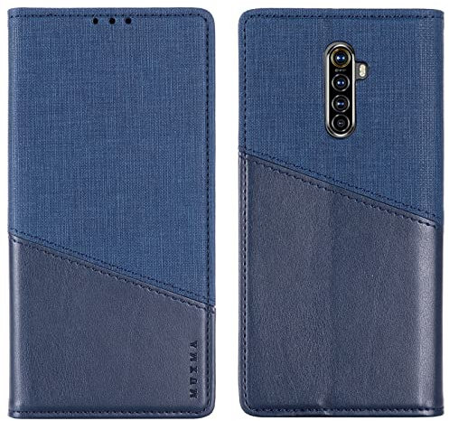 Feyten Funda para OPPO Realme X2 Pro, Carcasa OPPO Realme X2 Pro, Funda Piel Tapa Protectora con Cierre Magnético,Soporte Plegable, Billetera Funda Libro Cuero para OPPO Realme X2 Pro (Azul)