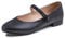 Feversole Mary Jane Lack Damenschuhe Flache Pumps geschlossen Bequeme Schuhe
