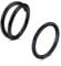 MODRSA 18G Nasenpiercing Ring 316L Chirurgenstahl Hinged Clicker Septum Mond Helix Conch Segmentring 10MM Tragus Knorpel 2 Stück Schwarz