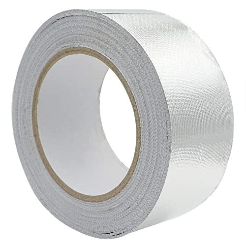 Fulenyi Fibreglass Aluminium Foil Tape, Waterproof, Fibreglass Insulated Sealing Tape - Household Accessories Duct Tape for HVAC Furniture Pipes Doors