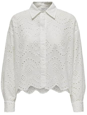 ONLY Onlvalais L/S Shirt Wvn Noos Camicia, Ballerino di Nuvola, L Donna