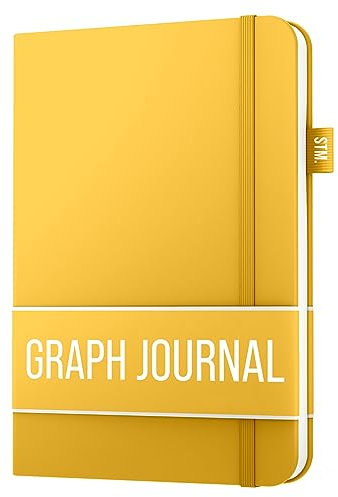 Notizbuch a5 kariert for writing | 150 Seiten, 120 g/m² dickes Papier mit Haftnotizen, Stifthalter, Gummiband, (V)-Leder-Hardcover | Scribbles That Matter notizbuch kariert, 5,75 x 8,2 Zoll