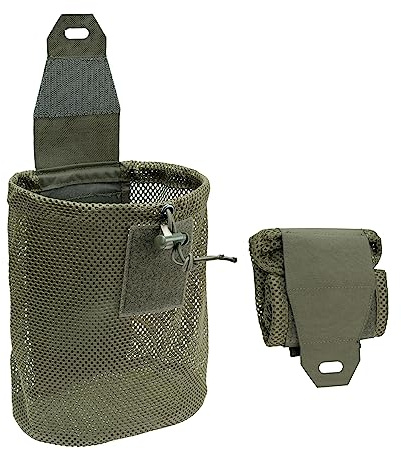 IDOGEAR Mag-Net Taktische Tasche für weiche Entleerung, faltbar, für Molle-Gürtel, Taktische Weste, Rucksack (Ranger Green)