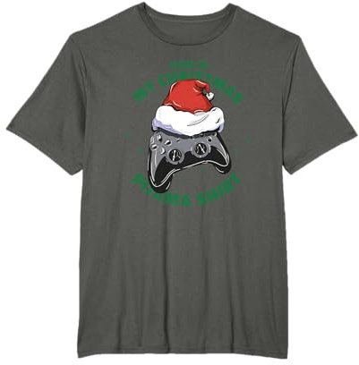 Pyjama Gamer Christman Gaming Noël Hommes Garçons Noël T-Shirt