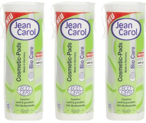Jean Carol Care Duo Pads Kosmetikpads 60 STÜCK x 3 Packungen
