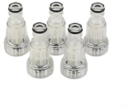 GLOBALHUT 2 filtri ad alta pressione, filtro dell'acqua, per Karcher serie K2 K7, adatto per apparecchiature ad alta pressione, colore trasparente, confezione da 5 (4), 9NT18RWS94FA09OV74599