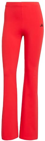 adidas Damen Essentials Small Logo Flared Leggings, Pure Ruby/Black, XL
