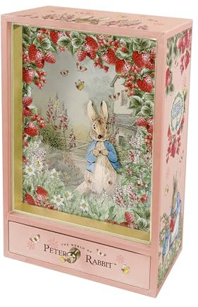 Trousselier Scatola Musicale Peter Rabbit, Legno, Rosa, 13x7x21